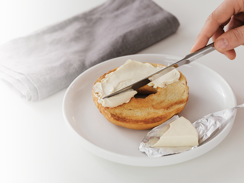 Processed Cream Cheese Portion Bagel